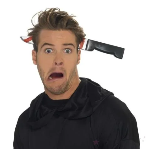 opaska party noz w glowie plastikowy party tino