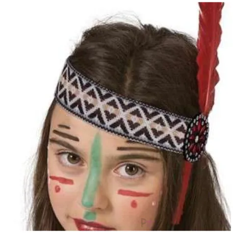 opaska party pioro aztecki wzor kolorowa funny fashion