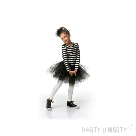 opaska party pompon tiulowy czarny