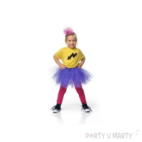 opaska party pompon tiulowy rozowy