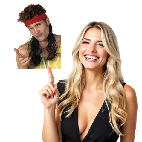 opaska party rockman czerwona boland