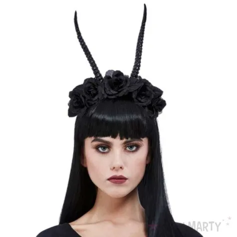 opaska party rogi demona czarna smiffys