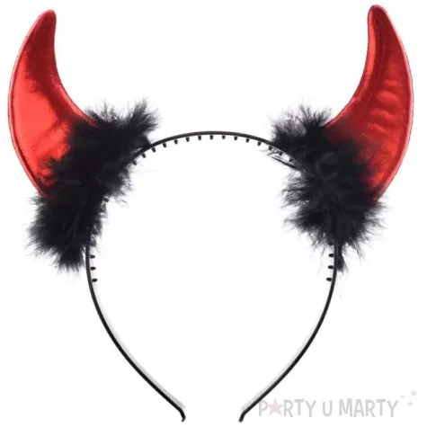 opaska party rogi diabla metalic czerwone arpex