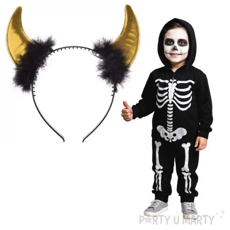 opaska party rogi diabla metalic zlote arpex