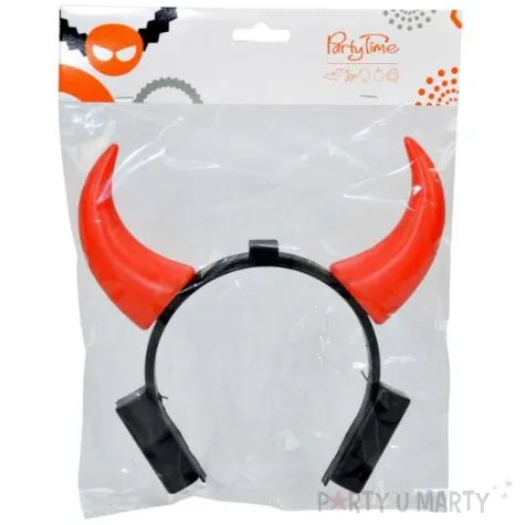 opaska party rogi diabla swiecace czerwone arpex