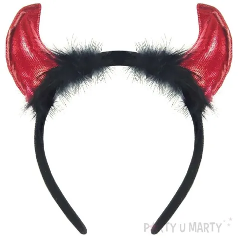 opaska party rogi diabla z futerkiem godan