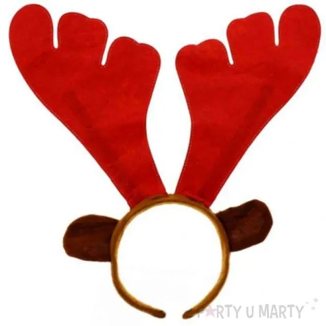 opaska party rogi renifera czerwone godan