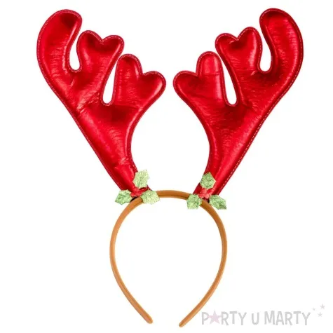 opaska party rogi renifera duze czerwony carnivaltoys