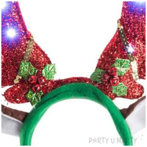 opaska party rogi renifera led carnivaltoys