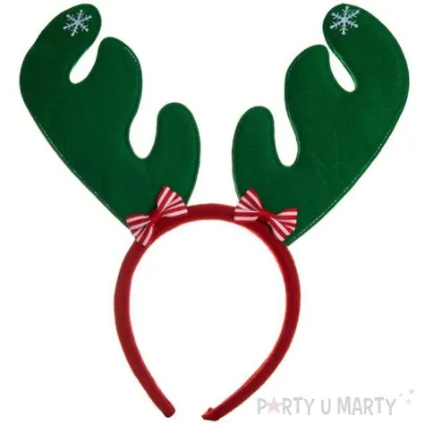 opaska party rogi renifera zielone czakos