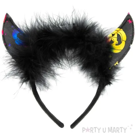 opaska party rogi swiecace czarny partypal
