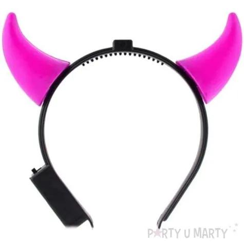 opaska party rogi swiecace rozowe godan