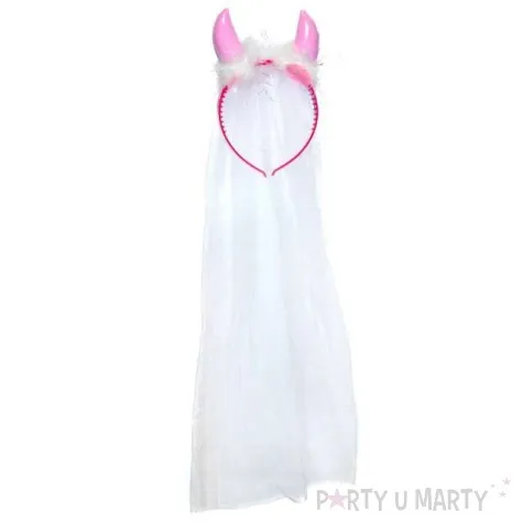 opaska party rogi z welonem kraszek