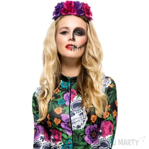 opaska party roze de los muertos smiffys