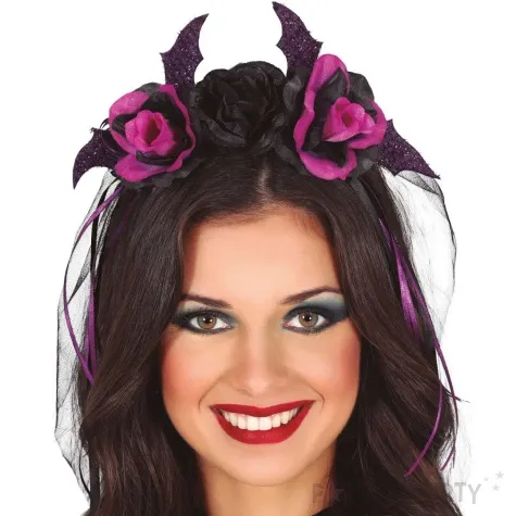 opaska party roze skrzydla nietoperza rozowy guirca