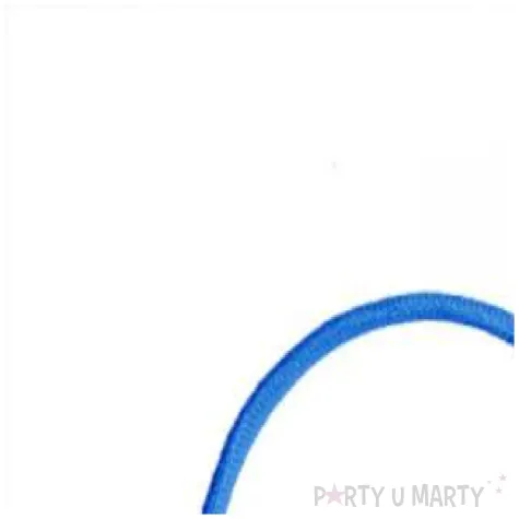 opaska party serduszko niebieskie