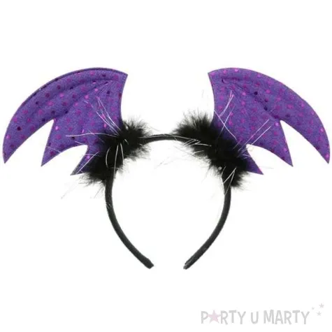 opaska party skrzydla nietoperza fioletowa godan