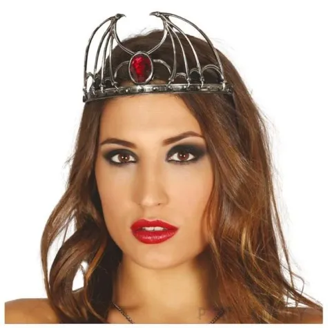 opaska party skrzydla nietoperza z rubinem guirca