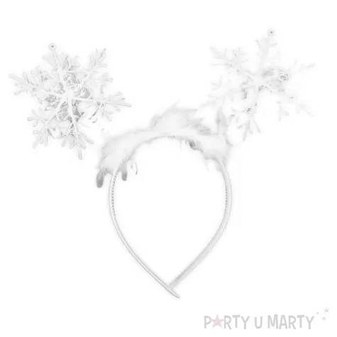 opaska party sniezynki z futerkiem tropic