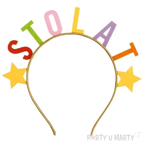 opaska party sto lat metalowa partydeco