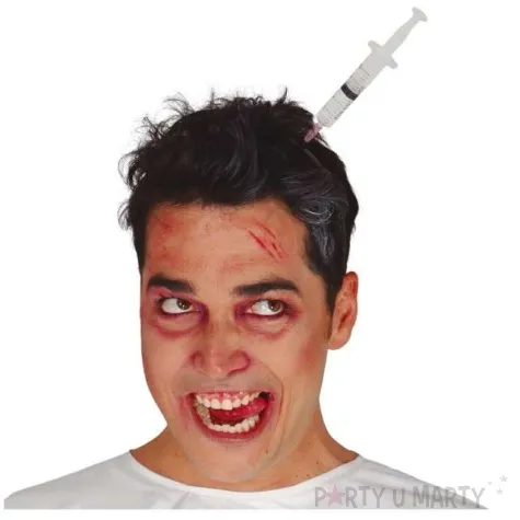 opaska party strzykawka w glowie guirca