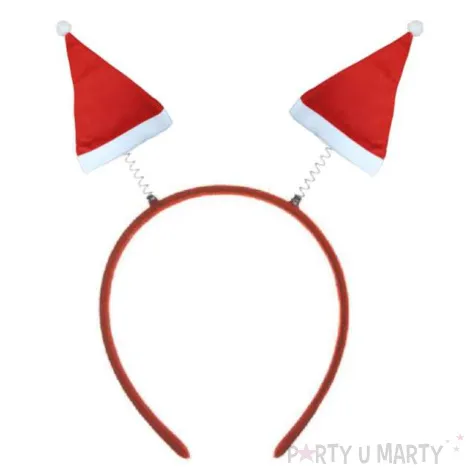 opaska party swiateczne czapeczki mikolaja czakos