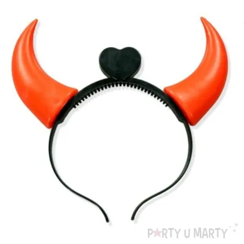opaska party swiecace rogi diabla czerwone dekoracjepolska