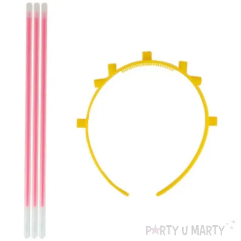 opaska party swietliki neon party rozowy arpex