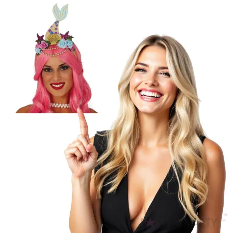 opaska party syrena z kwiatami guirca