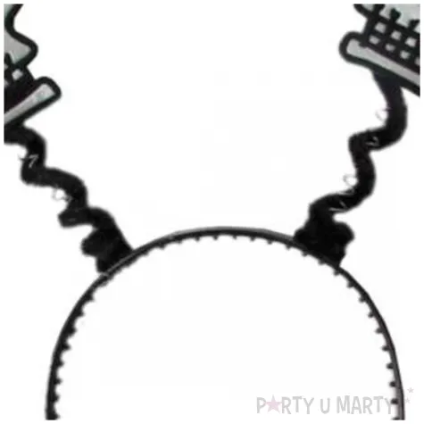 opaska party szare czaszki czarna arpex