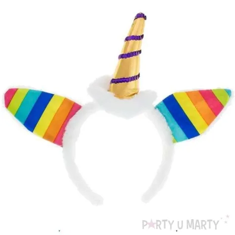 opaska party teczowy jednorozec godan