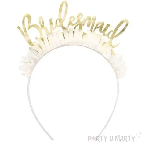 opaska party tiara bridesmaid druhna zlota boland
