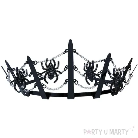 opaska party tiara pajaki czarny guirca