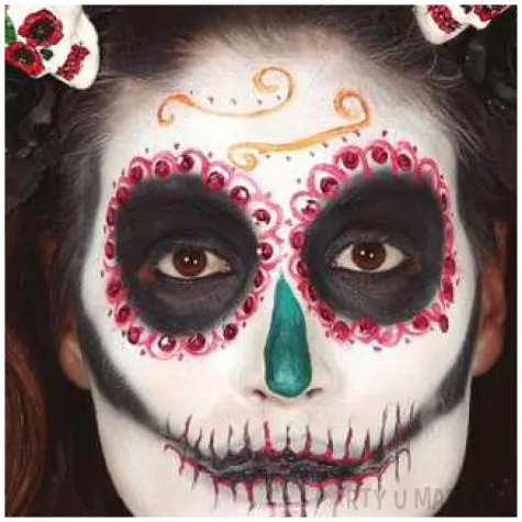 opaska party tiara z czaszkami guirca