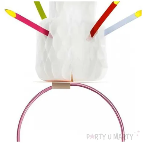 opaska party tort ze swieczkam partydeco