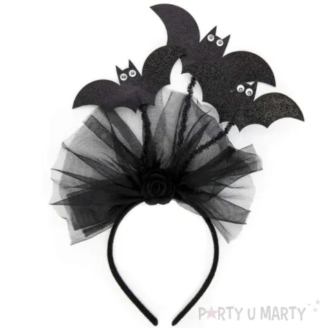 opaska party trzy nietoperze czarna partypal