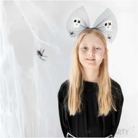 opaska party upiorne czaszki czarna partypal