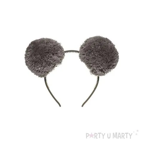 opaska party uszka brazowe