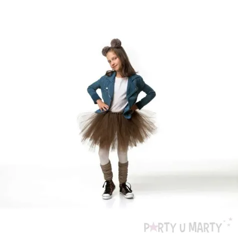 opaska party uszka brazowe