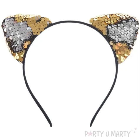 opaska party uszy kota z cekinami arpex