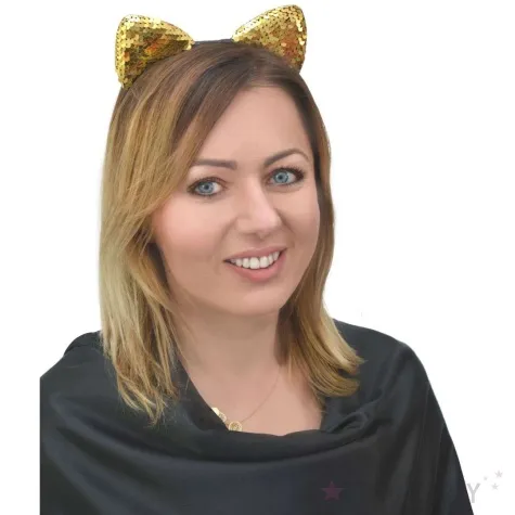 opaska party uszy kota z cekinami arpex