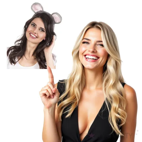 opaska party uszy myszki szare boland