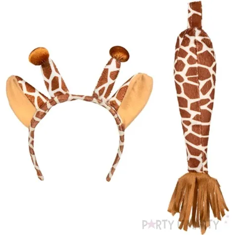 opaska party uszy zyrafy z ogonem boland