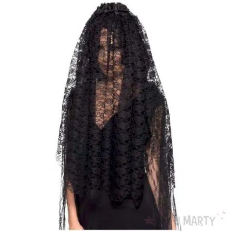 opaska party welon czarna wdowa czarny smiffys