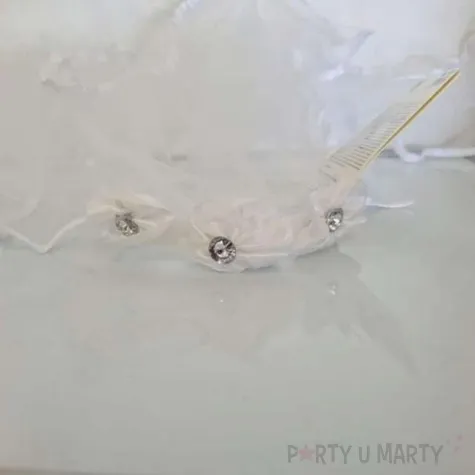 opaska party welon z cyrkonia biala guirca