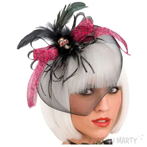 opaska party welon z czaszka czarna carnival toys