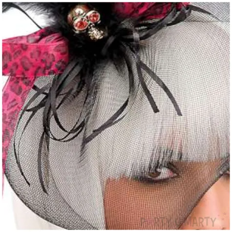 opaska party welon z czaszka czarna carnival toys