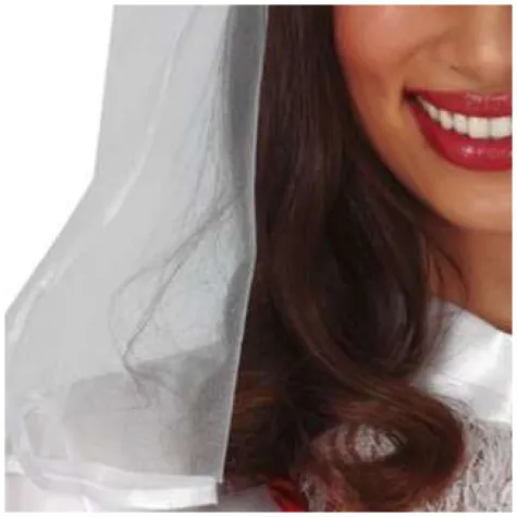 opaska party welon z kwiatem biala guirca