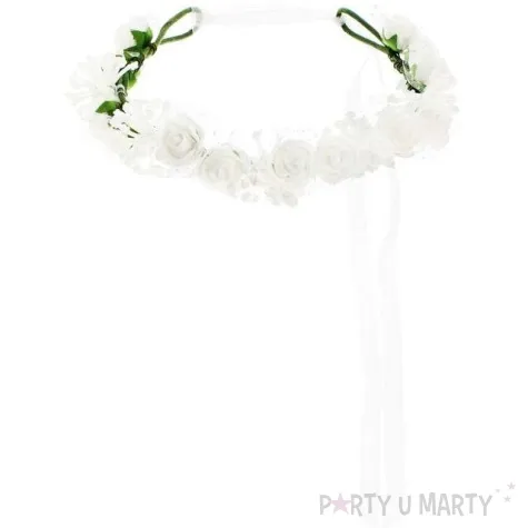 opaska party wianek komunia bialy godan