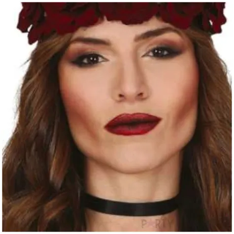 opaska party wianek roz bordowo czarna guirca